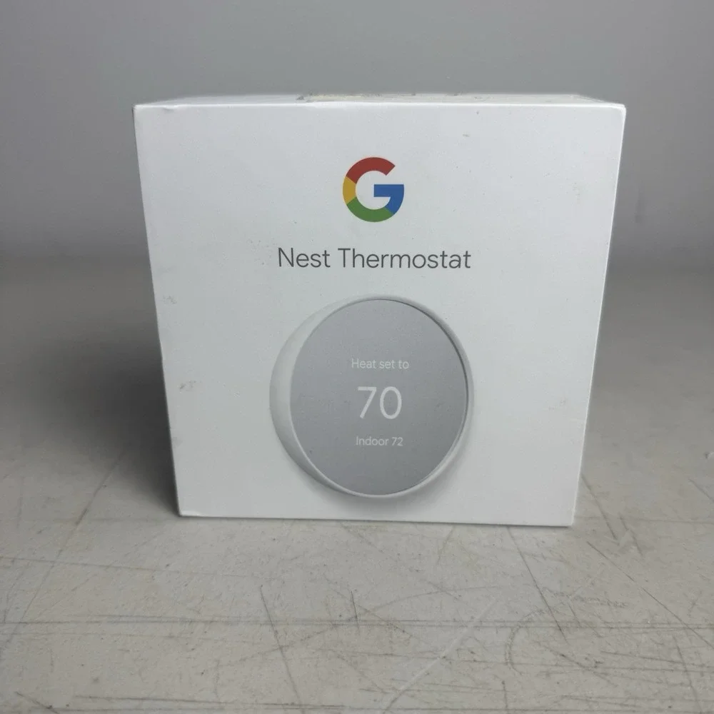 Google Nest Smart Thermostat, Snow - GA01334-CA TESTED